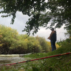 Chris fishing