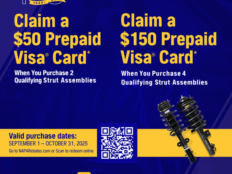 NAPA Shocks and Struts rebate