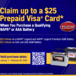 NAPA Battery Offer